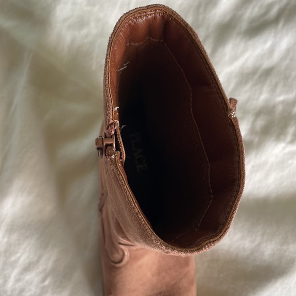 Children’s Place, Girls Dress Boots, Girls Size 2, Brown - Picture 4 of 5